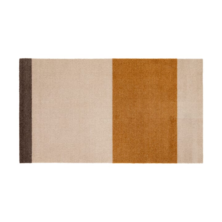 Stripes by tica, horisontal, entréteppe - Ivory-dijon-brown, 67 x 120 cm - Tica copenhagen