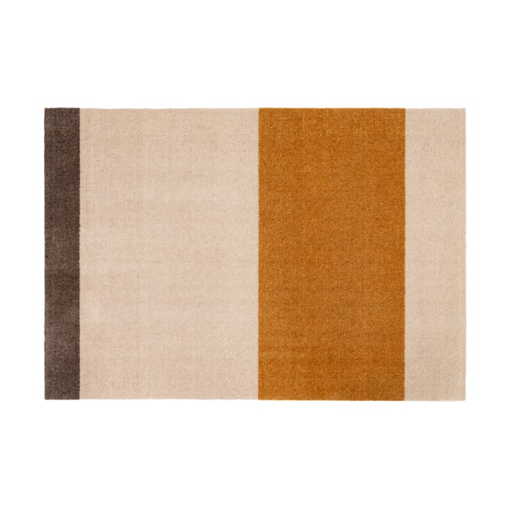 Stripes by tica, horisontal, entréteppe - Ivory-dijon-brown, 90 x 130 cm - Tica copenhagen