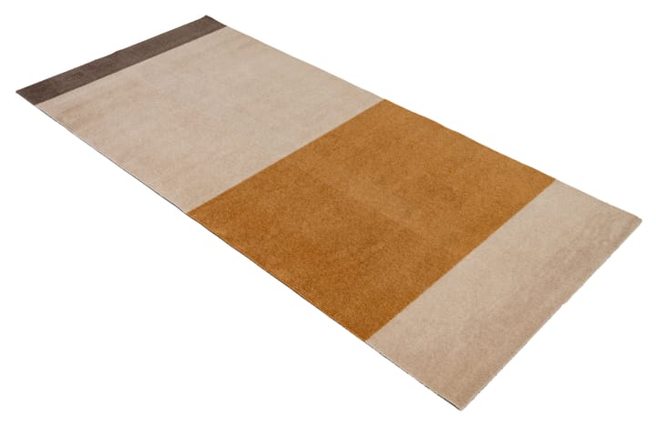 Stripes by tica, horisontal, entréteppe - Ivory-dijon-brown, 90 x 200 cm - tica copenhagen