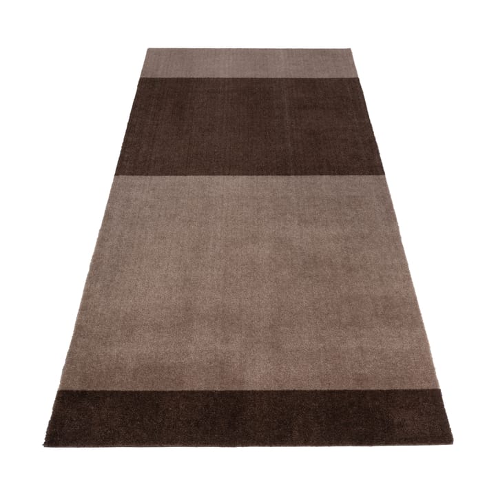 Stripes by tica, horisontal, entréteppe - Sand-brown, 90 x 200 cm - Tica copenhagen