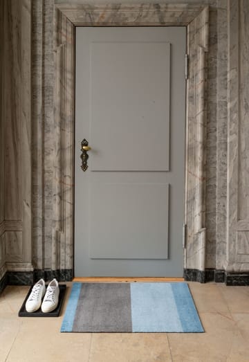 Stripes dørmatte horisontal - Blue-steel grey, 60 x 90 cm - tica copenhagen