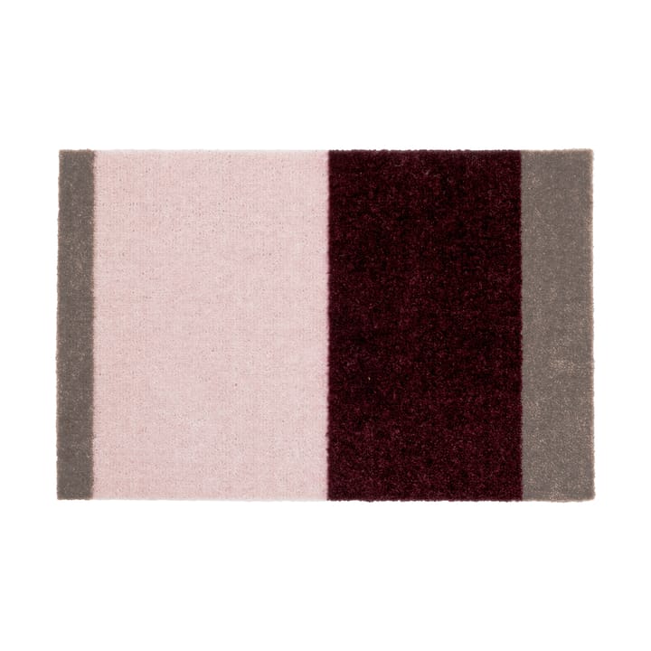 Stripes dørmatte horisontal, Bordeaux-rose-sand, 40x60 cm tica copenhagen