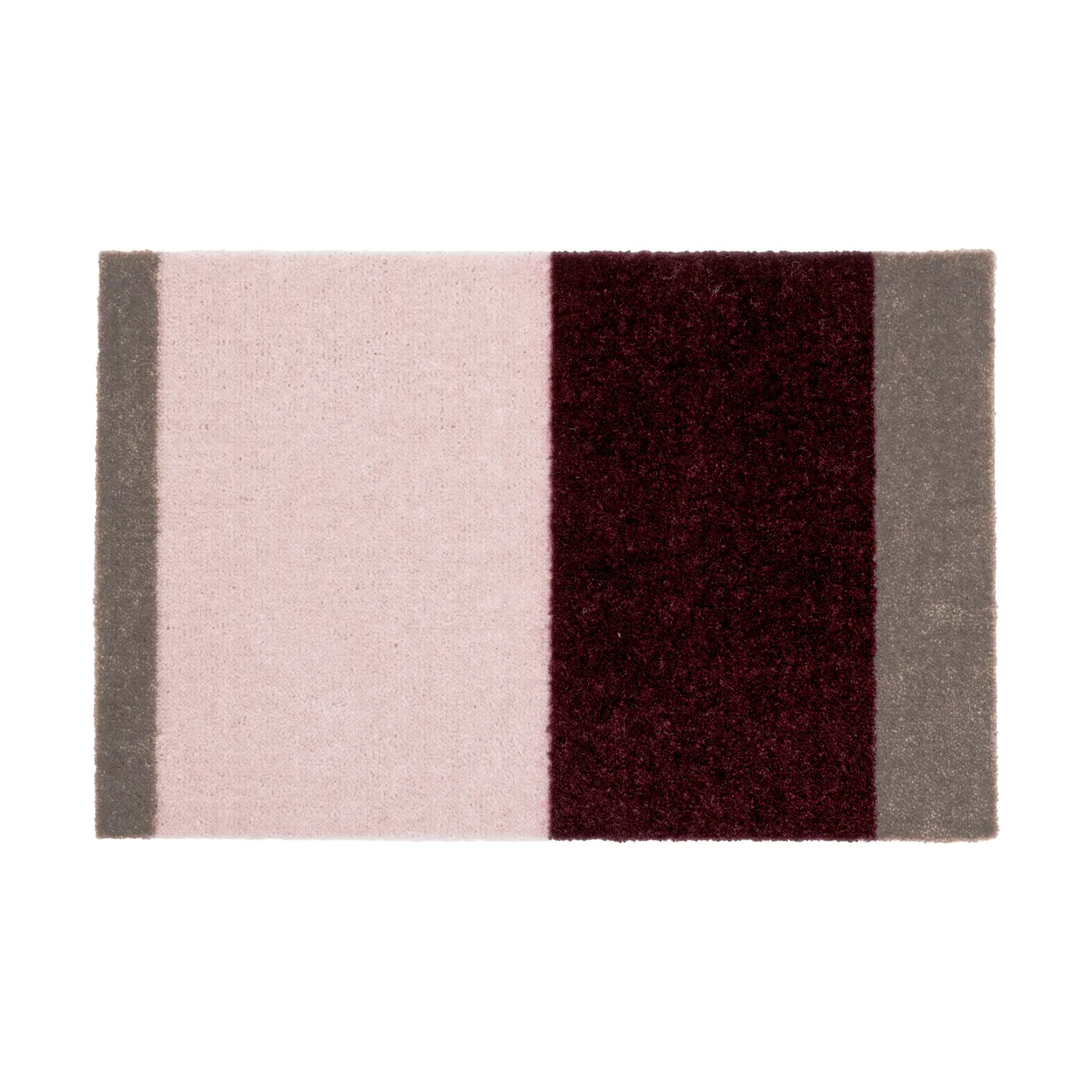 tica copenhagen Stripes dørmatte horisontal Bordeaux-rose-sand, 40x60 cm