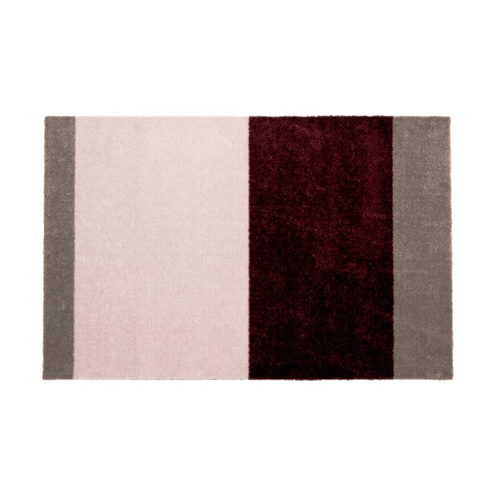 Stripes dørmatte horisontal - Bordeaux-rose-sand, 60x90 cm - Tica copenhagen