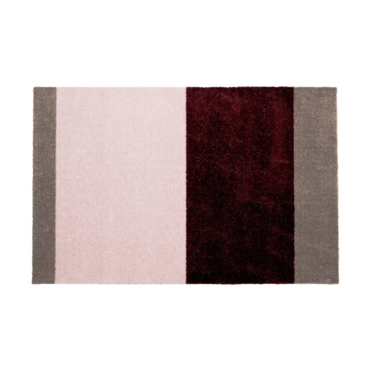 Bilde av tica copenhagen Stripes dørmatte horisontal Bordeaux-rose-sand 60x90 cm