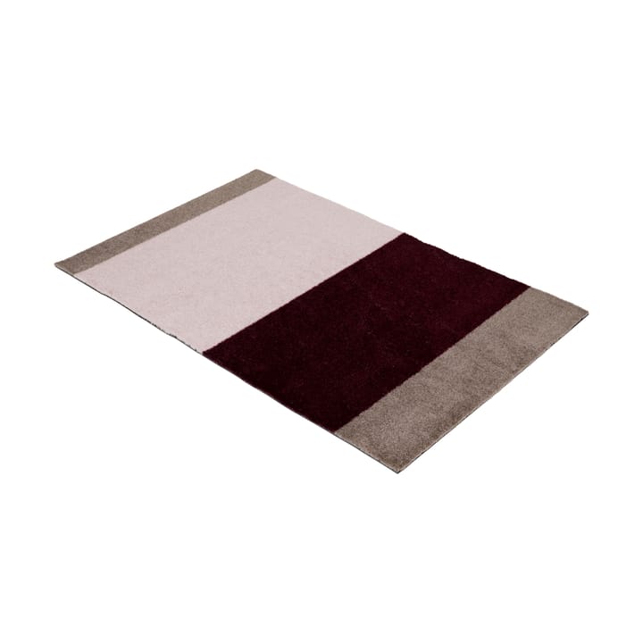 Stripes dørmatte horisontal, Bordeaux-rose-sand, 60x90 cm tica copenhagen