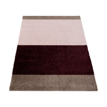 Stripes dørmatte horisontal - Bordeaux-rose-sand, 60x90 cm - tica copenhagen