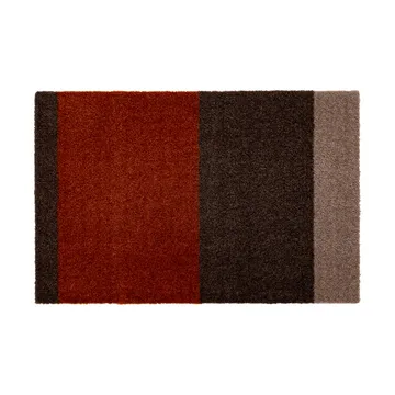Stripes dørmatte horisontal - Brown-terrakotta, 40 x 60 cm - tica copenhagen
