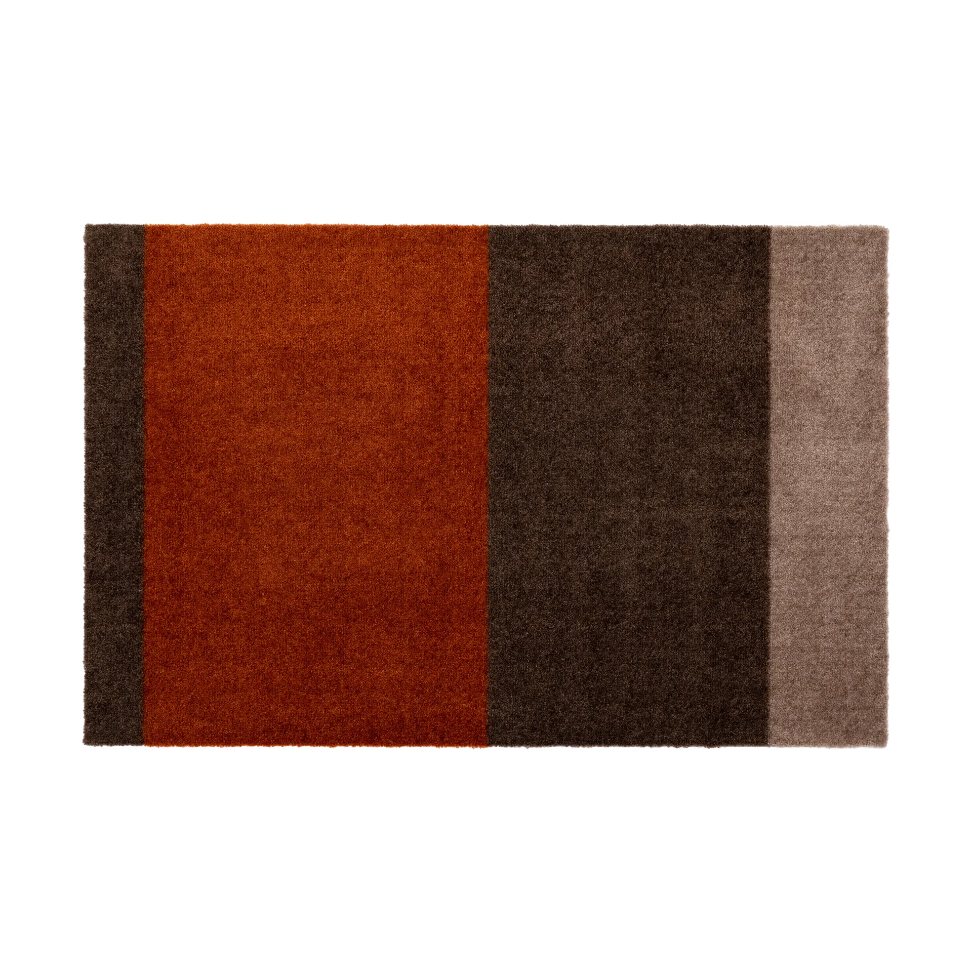 Stripes dørmatte horisontal, Brown-terrakotta, 60 x 90 cm tica copenhagen