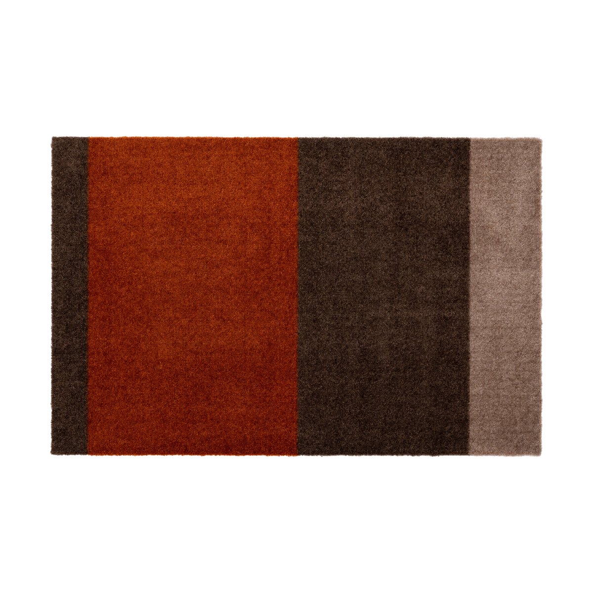tica copenhagen Stripes dørmatte horisontal Brown-terrakotta, 60 x 90 cm