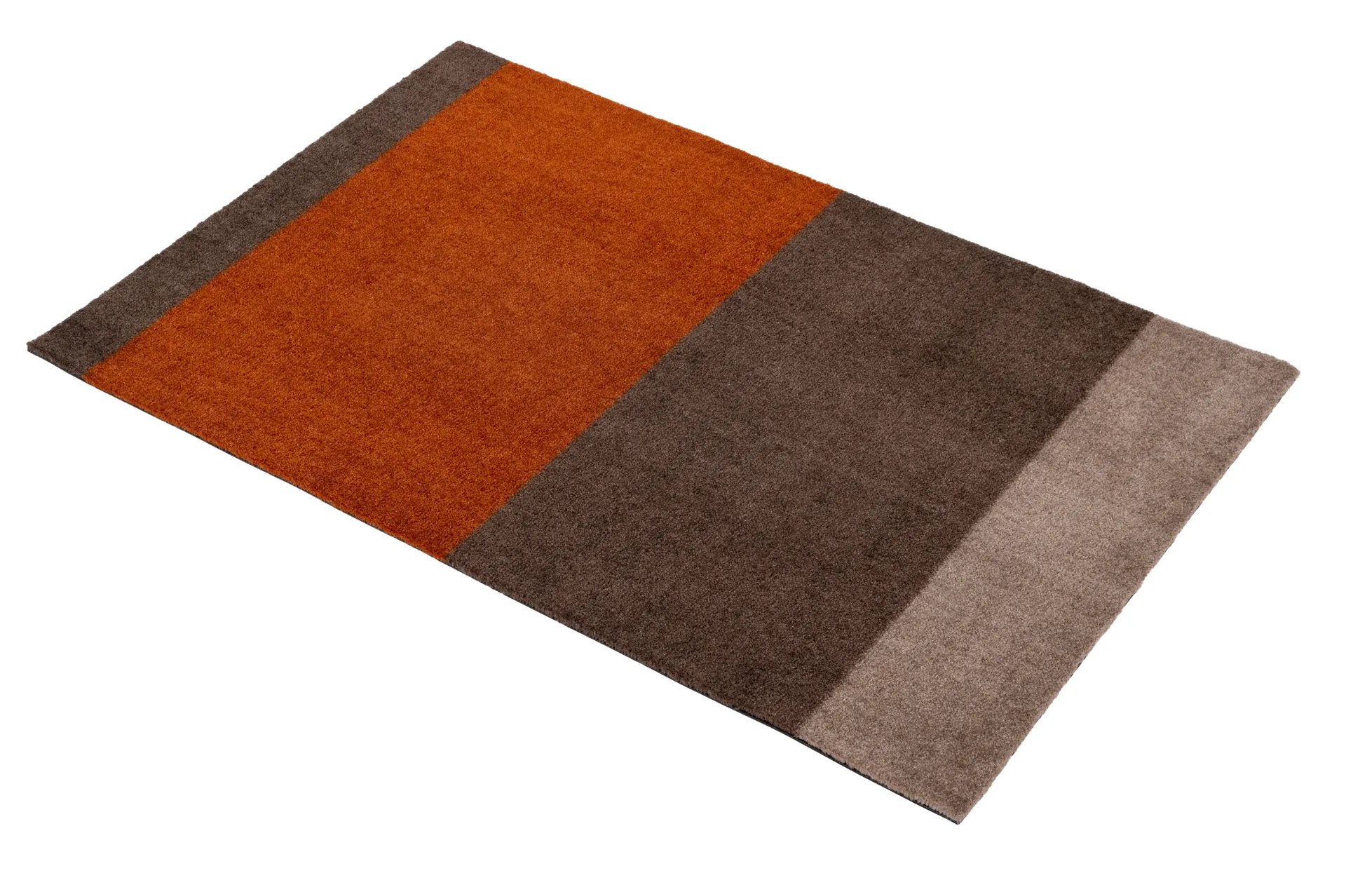 Stripes dørmatte horisontal, Brown-terrakotta, 60 x 90 cm tica copenhagen
