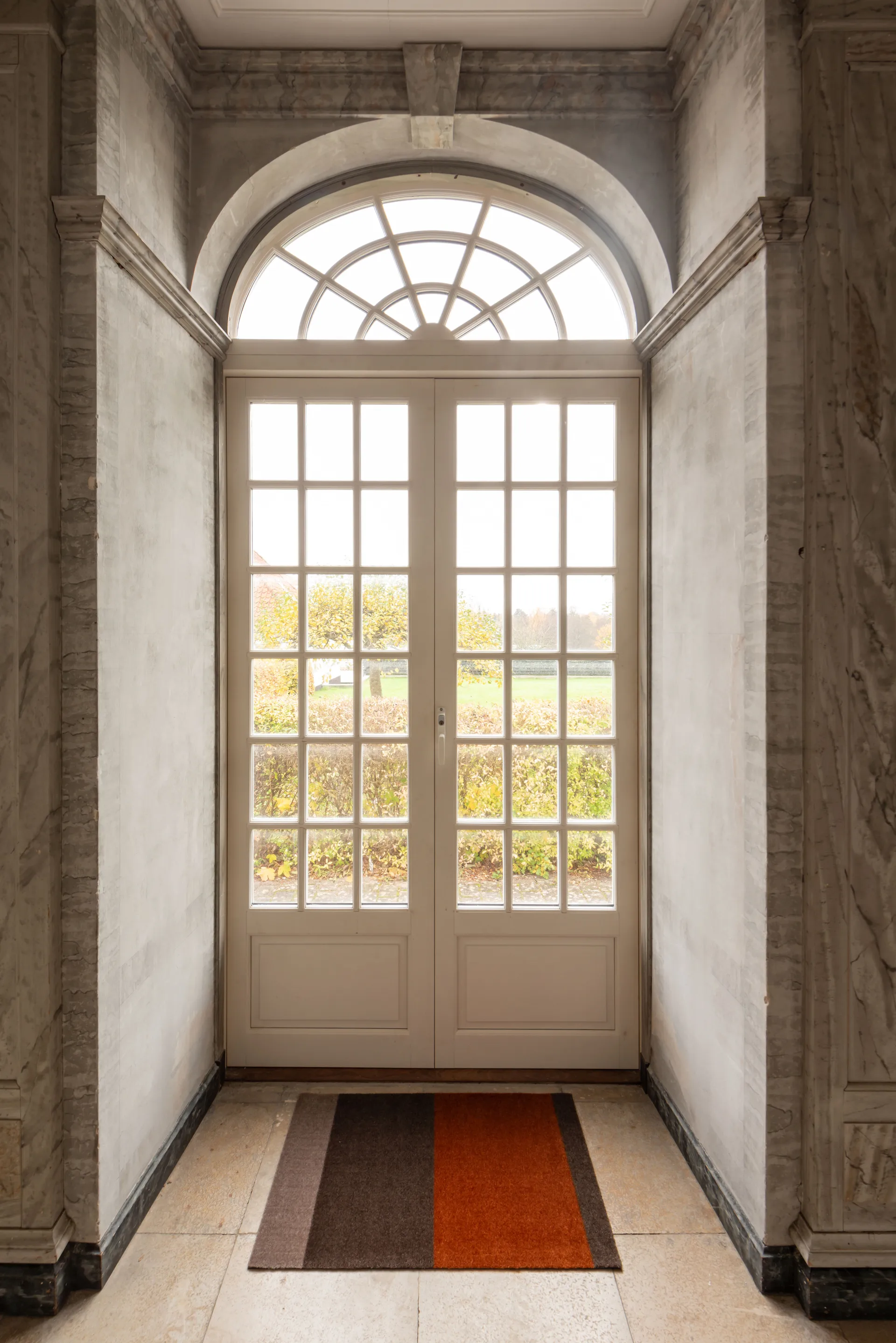 Stripes dørmatte horisontal, Brown-terrakotta, 60 x 90 cm tica copenhagen