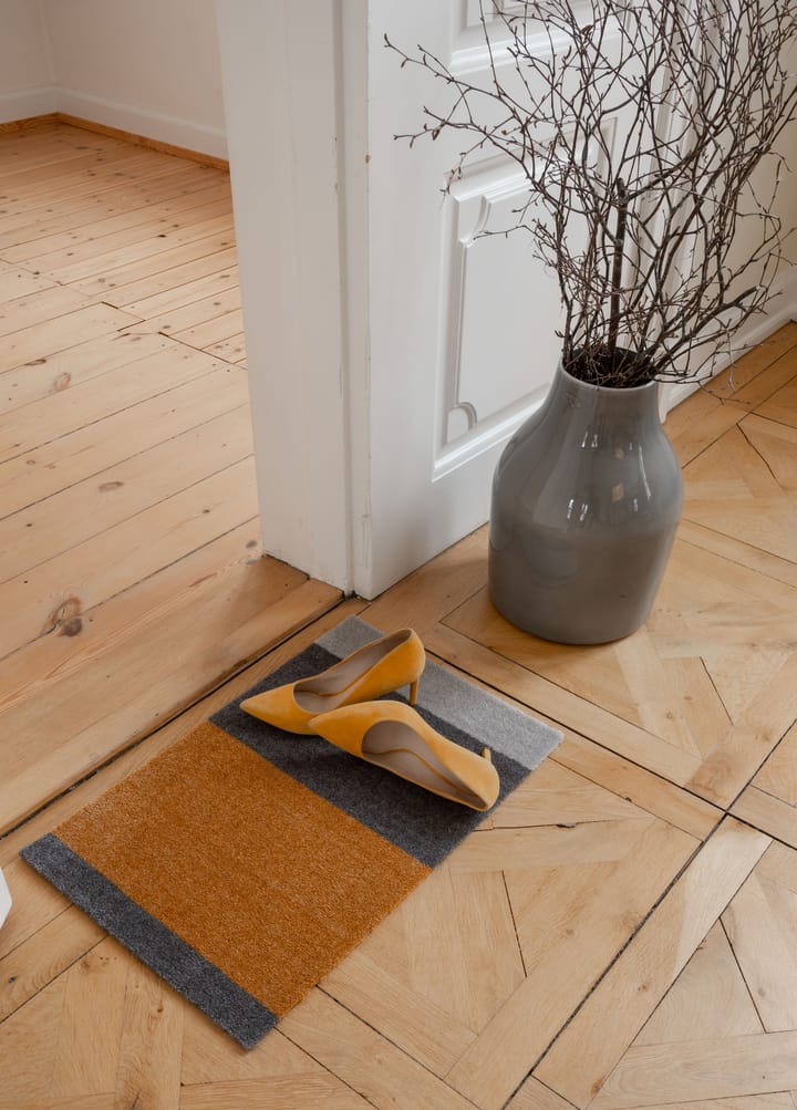 Stripes dørmatte horisontal, Dijon-brown-sand, 40 x 60 cm tica copenhagen