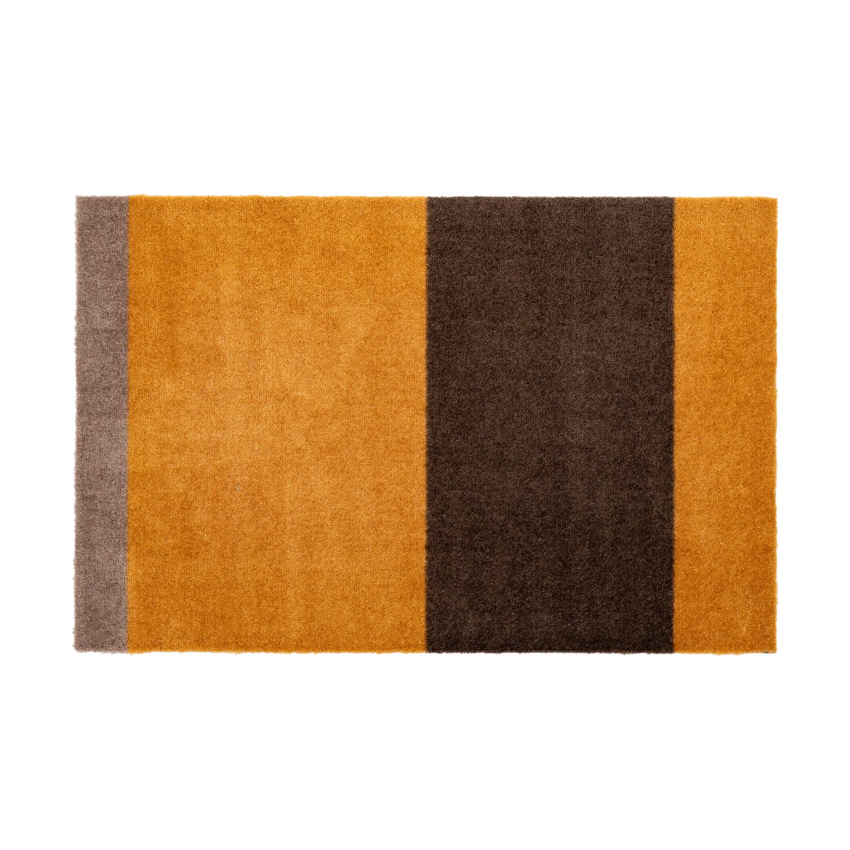 tica copenhagen Stripes dørmatte horisontal Dijon-brown-sand, 60 x 90 cm