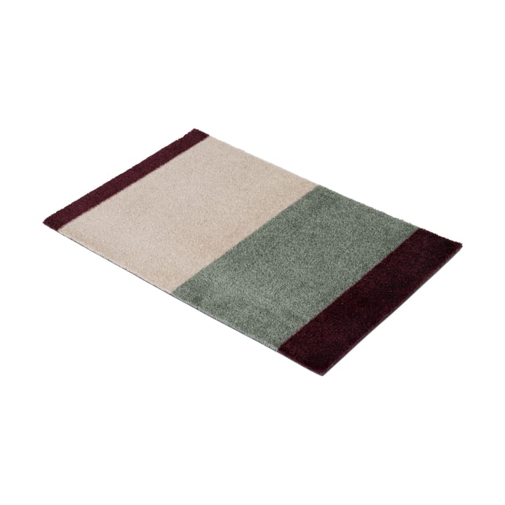 Stripes dørmatte horisontal, Green-ivory-bordeaux, 40x60 cm tica copenhagen