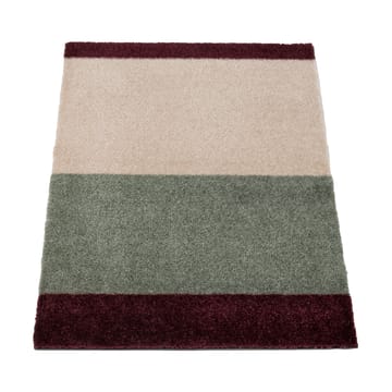 Stripes dørmatte horisontal - Green-ivory-bordeaux, 40x60 cm - tica copenhagen