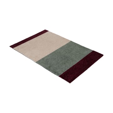 Stripes dørmatte horisontal - Green-ivory-bordeaux, 60x90 cm - tica copenhagen