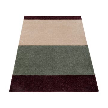 Stripes dørmatte horisontal - Green-ivory-bordeaux, 60x90 cm - tica copenhagen
