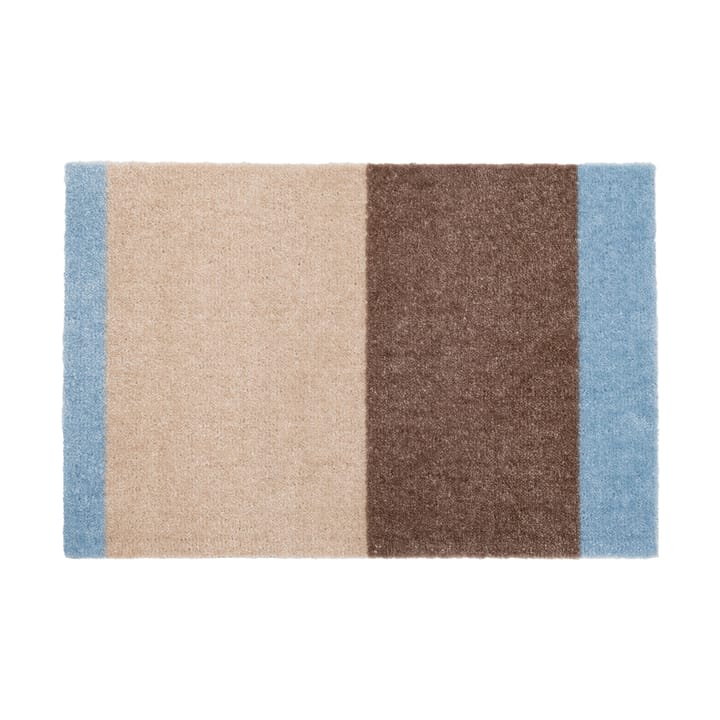 Stripes dørmatte horisontal - Ivory-sand-blue, 40x60 cm - Tica copenhagen