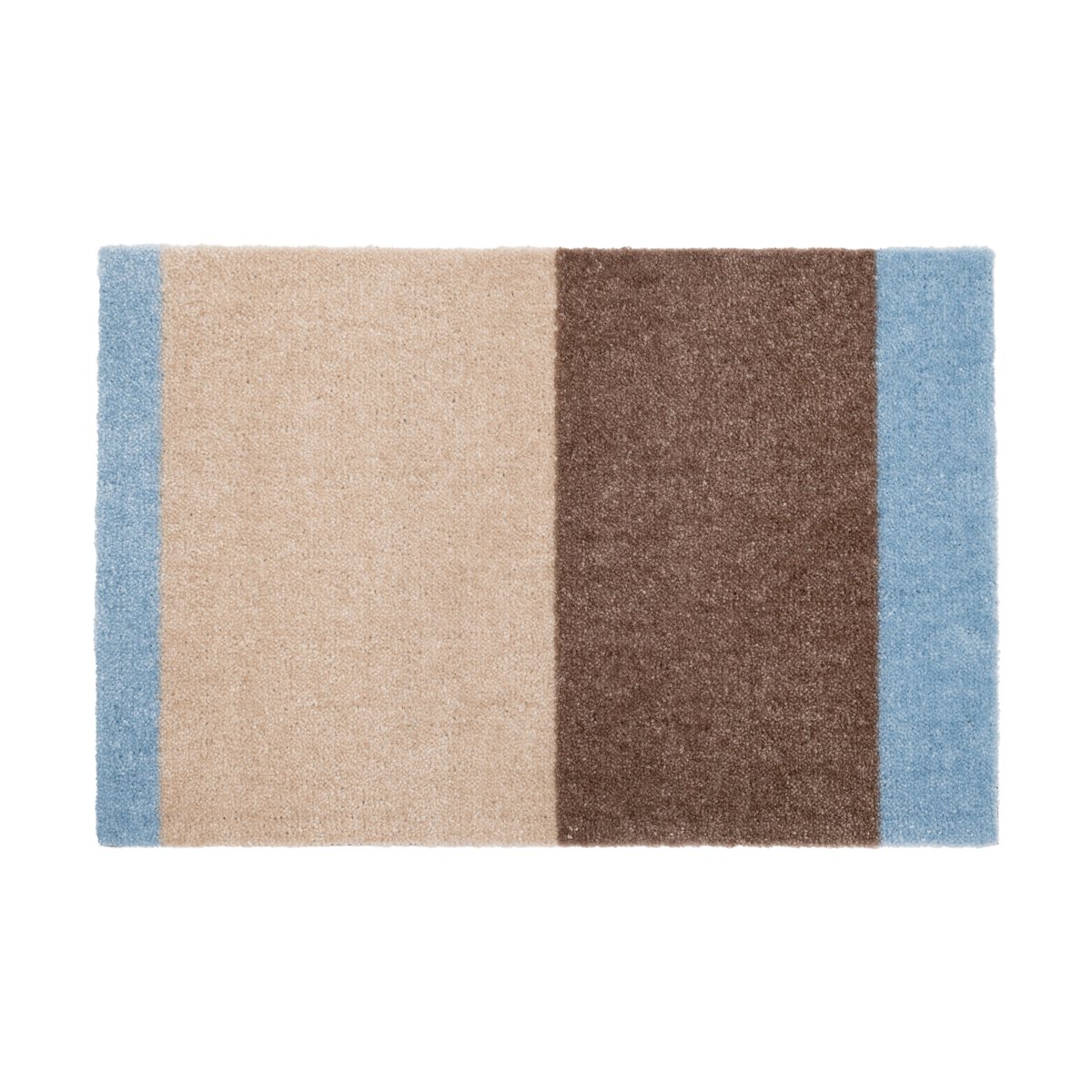 Bilde av tica copenhagen Stripes dørmatte horisontal Ivory-sand-blue 40x60 cm