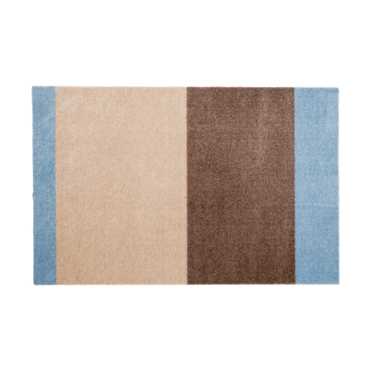 Bilde av tica copenhagen Stripes dørmatte horisontal Ivory-sand-blue 60x90 cm