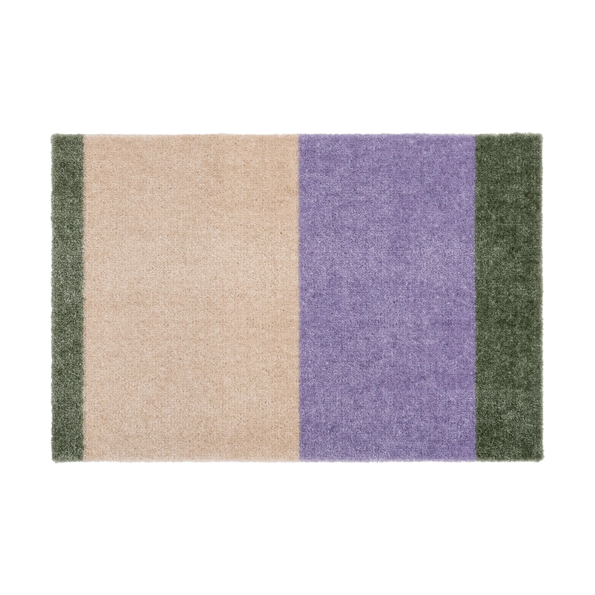Stripes dørmatte horisontal, Lilac-ivory-green, 40x60 cm tica copenhagen