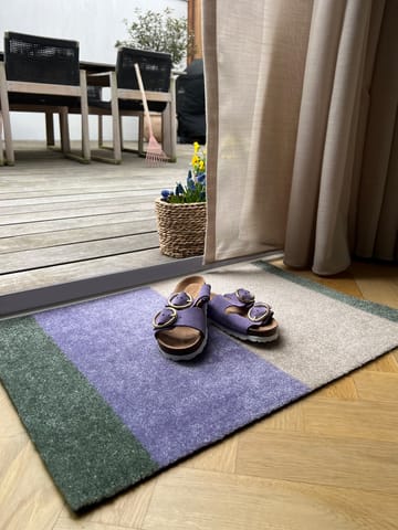 Stripes dørmatte horisontal - Lilac-ivory-green, 40x60 cm - tica copenhagen