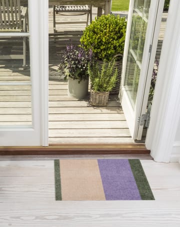Stripes dørmatte horisontal - Lilac-ivory-green, 40x60 cm - tica copenhagen