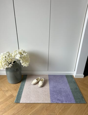 Stripes dørmatte horisontal - Lilac-ivory-green, 60x90 cm - tica copenhagen