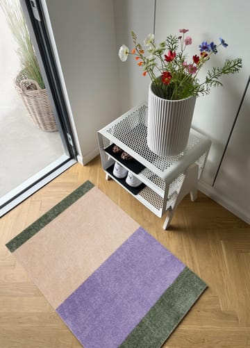 Stripes dørmatte horisontal - Lilac-ivory-green, 60x90 cm - tica copenhagen