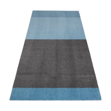 Stripes entréteppe horisontal - Blue-steel grey, 90 x 200 cm - tica copenhagen