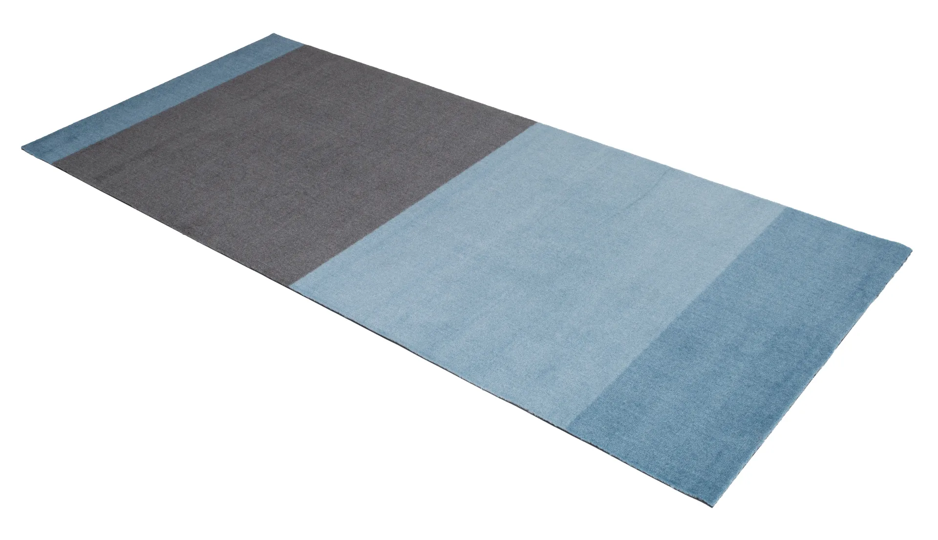 Stripes entréteppe horisontal, Blue-steel grey, 90 x 200 cm tica copenhagen