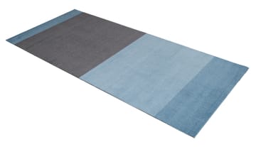 Stripes entréteppe horisontal - Blue-steel grey, 90 x 200 cm - tica copenhagen