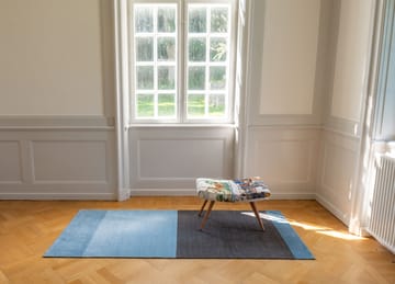 Stripes entréteppe horisontal - Blue-steel grey, 90 x 200 cm - tica copenhagen