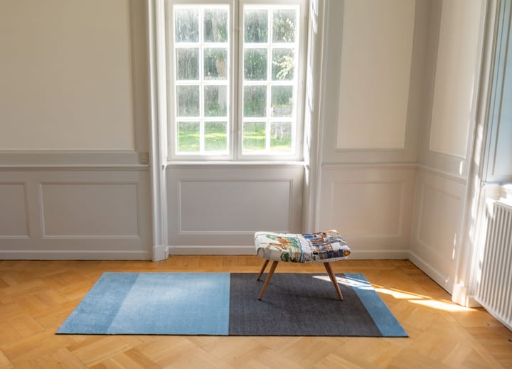 Stripes entréteppe horisontal, Blue-steel grey, 90 x 200 cm tica copenhagen