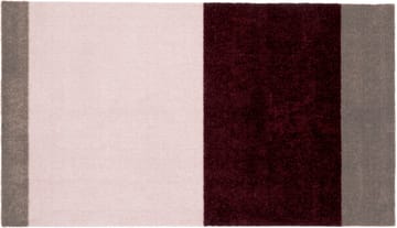 Stripes entréteppe horisontal - Bordeaux-rose-sand, 67x120 cm - tica copenhagen