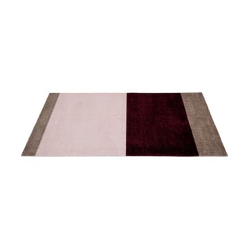 Stripes entréteppe horisontal - Bordeaux-rose-sand, 67x120 cm - tica copenhagen