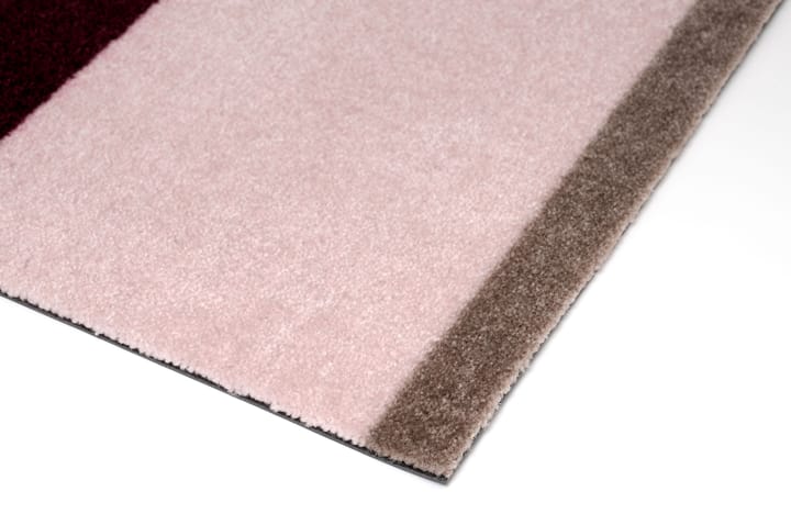 Stripes entréteppe horisontal, Bordeaux-rose-sand, 67x120 cm tica copenhagen