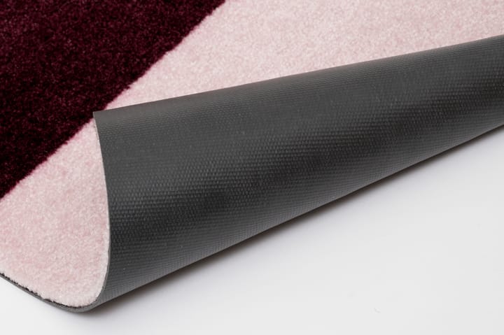 Stripes entréteppe horisontal, Bordeaux-rose-sand, 67x120 cm tica copenhagen