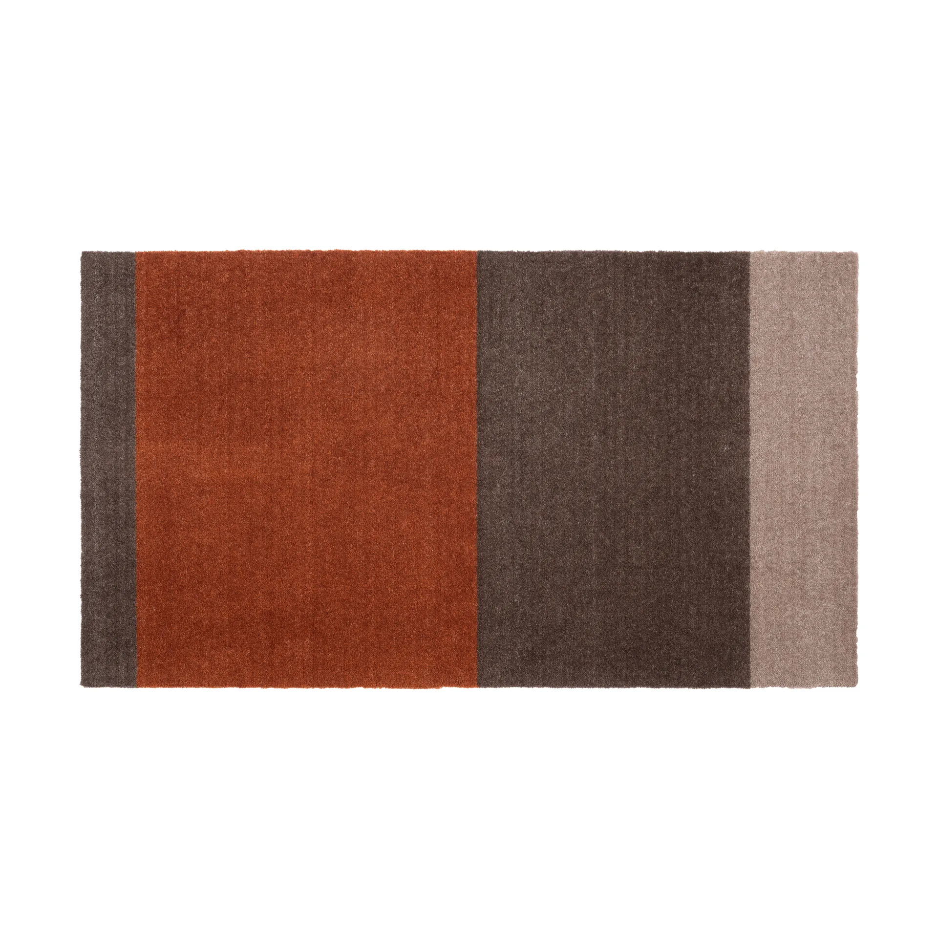 Stripes entréteppe horisontal, Brown-terrakotta, 67 x 120 cm tica copenhagen