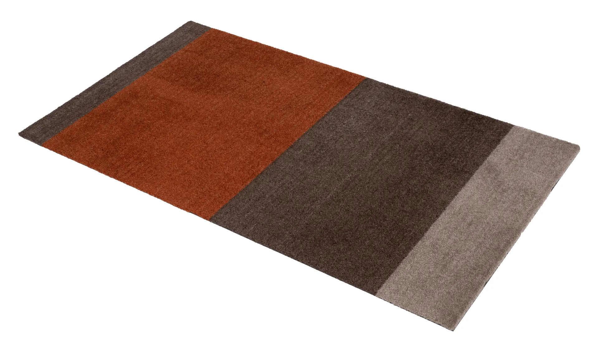 Stripes entréteppe horisontal, Brown-terrakotta, 67 x 120 cm tica copenhagen