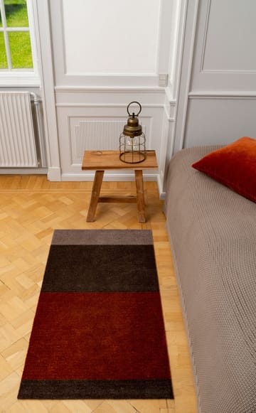 Stripes entréteppe horisontal - Brown-terrakotta, 67 x 120 cm - tica copenhagen