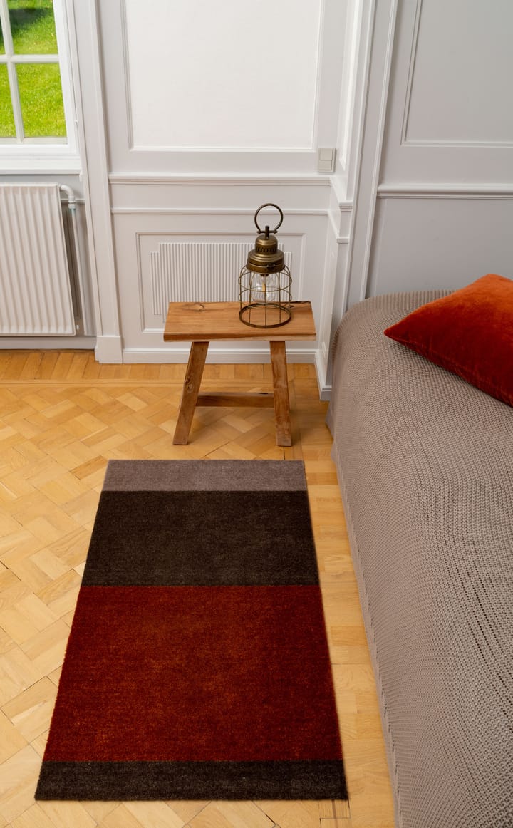 Stripes entréteppe horisontal, Brown-terrakotta, 67 x 120 cm tica copenhagen