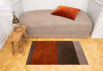 Stripes entréteppe horisontal - Brown-terrakotta, 67 x 120 cm - tica copenhagen