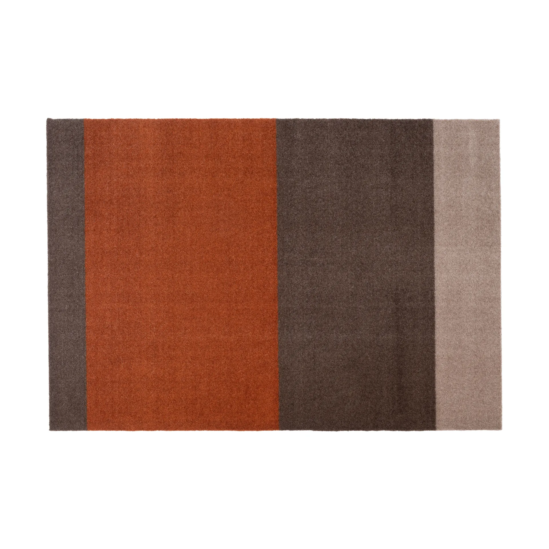 Stripes entréteppe horisontal, Brown-terrakotta, 90 x 130 cm tica copenhagen
