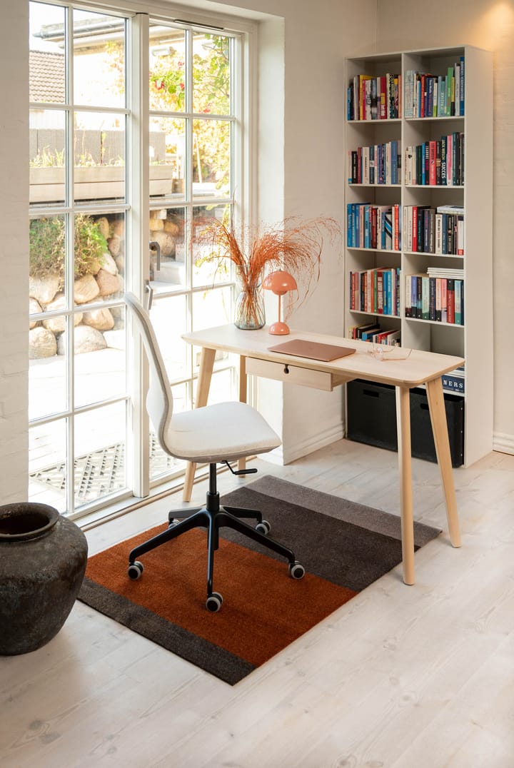 Stripes entréteppe horisontal, Brown-terrakotta, 90 x 130 cm tica copenhagen