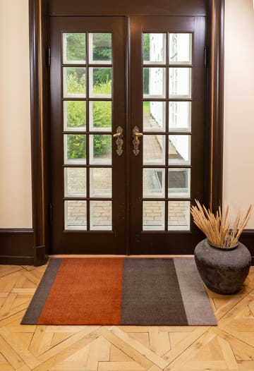 Stripes entréteppe horisontal - Brown-terrakotta, 90 x 130 cm - tica copenhagen