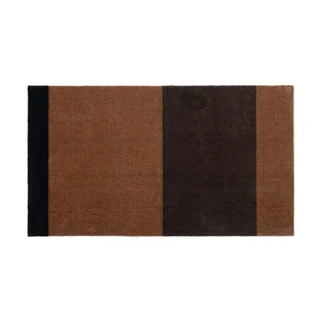 Stripes entréteppe horisontal - Cognac-dark brown-black, 67x120 cm - tica copenhagen