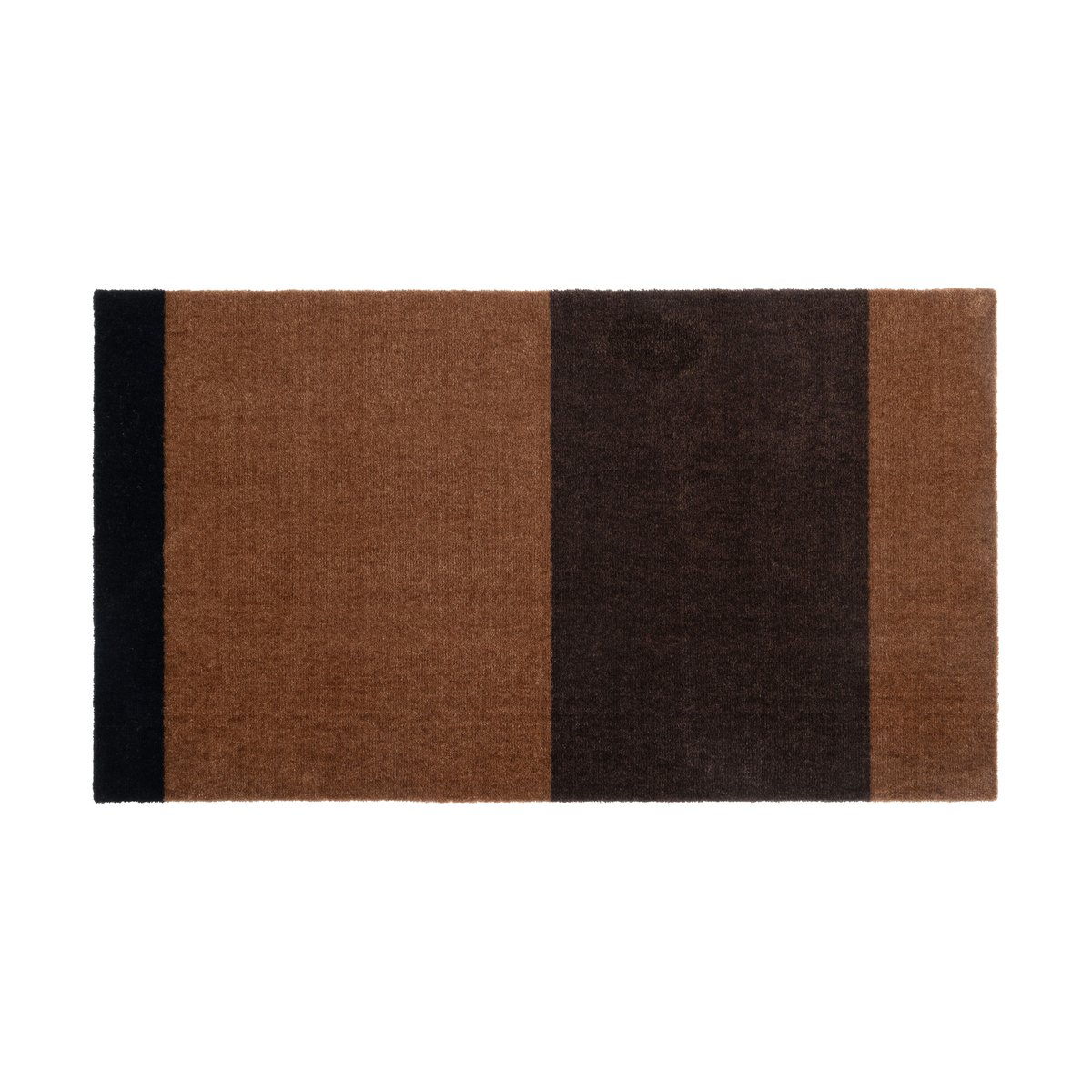 tica copenhagen Stripes entréteppe horisontal Cognac-dark brown-black, 67x120 cm