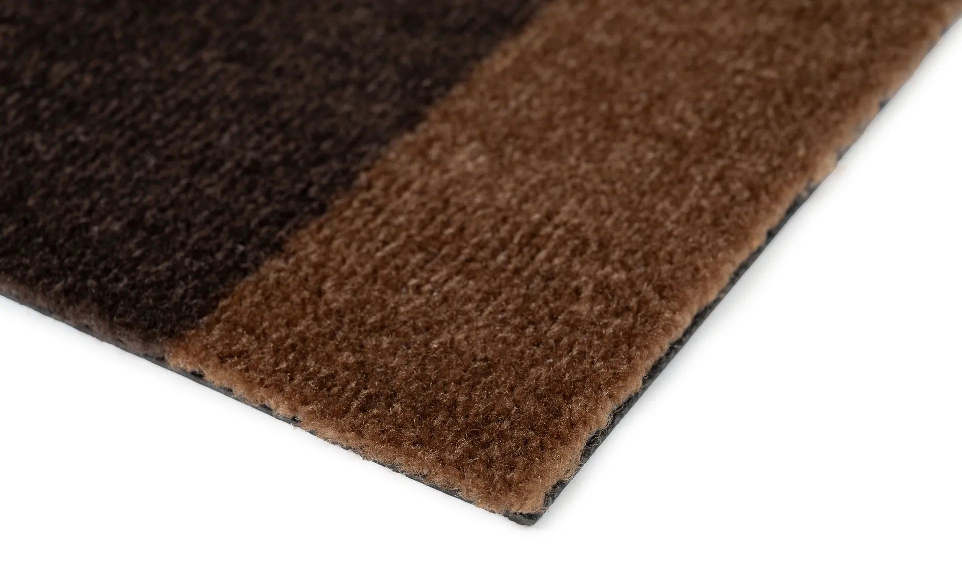 Stripes entréteppe horisontal, Cognac-dark brown-black, 90x200 cm tica copenhagen